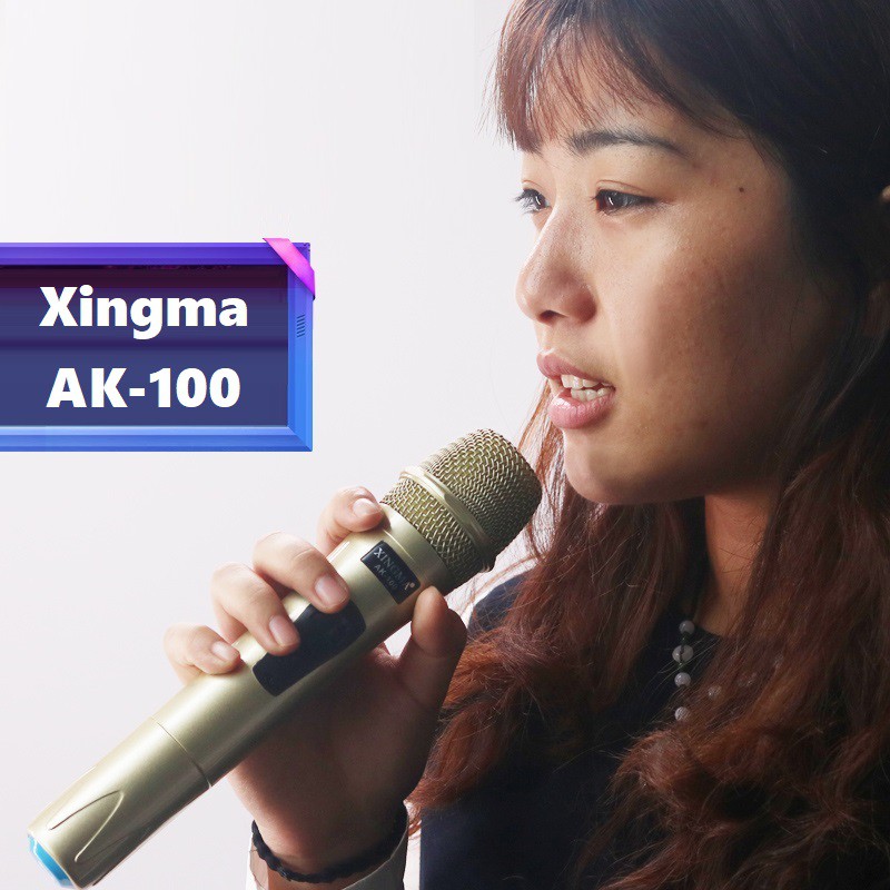 [Mã ELHACE giảm 4% đơn 300K] Bộ 2 micro karaoke không dây thế hệ mới Xingma AK-100