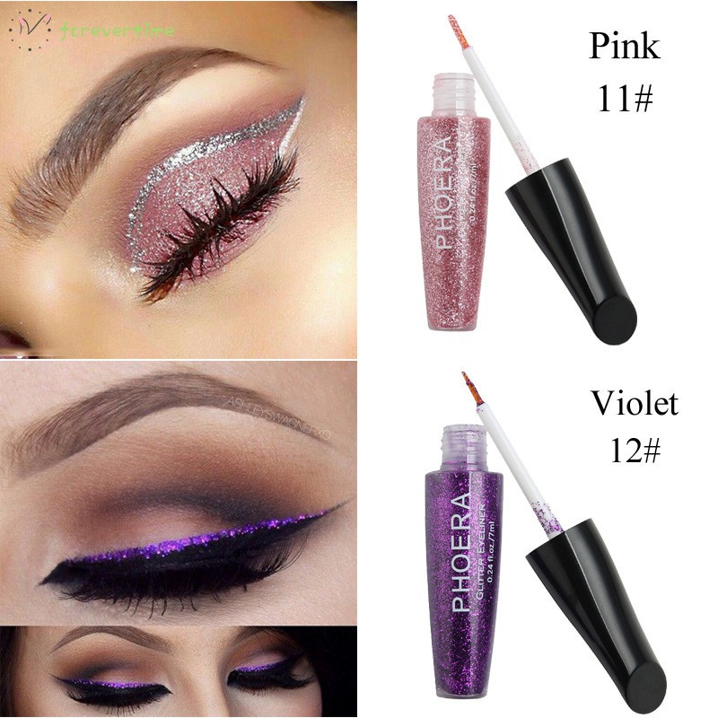 #Trang điểm# Glitter Eyeliner Long Lasting Liquid Sparkly Makeup Eye Shadow Eyeliner