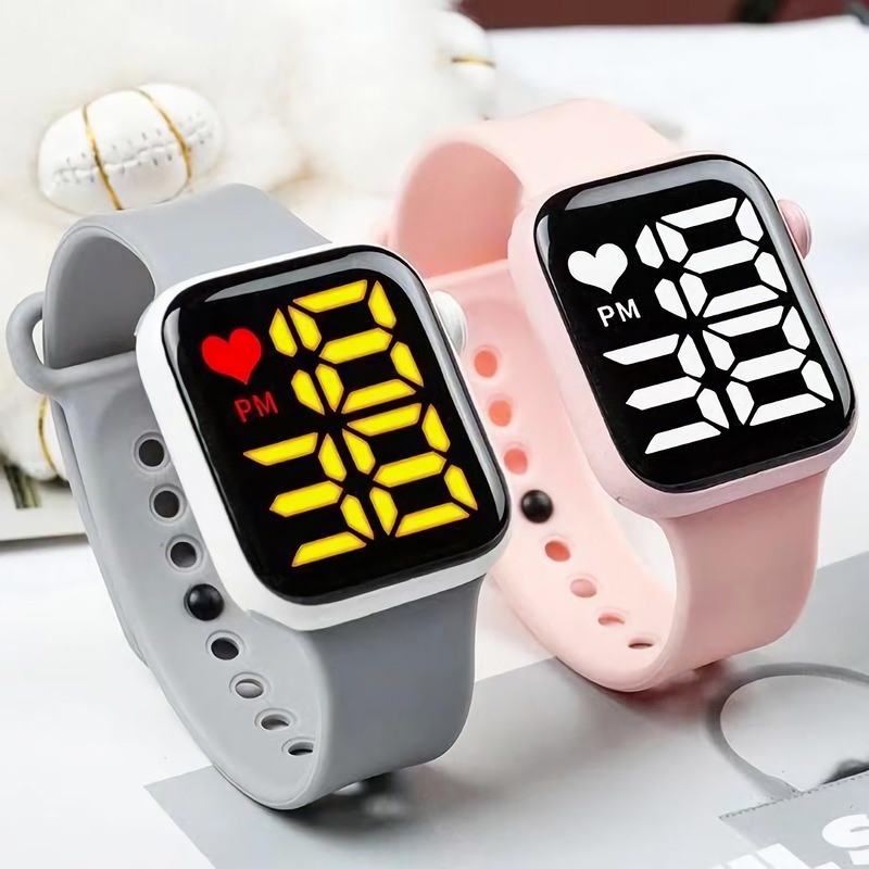 Đồng Hồ Điện Tử Dây Silicone Thể Thao Cho Nam Nữ