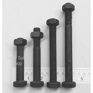 Bu Long M14x80mm, 100mm, 120mm, 150mm Thép Đen Tốt