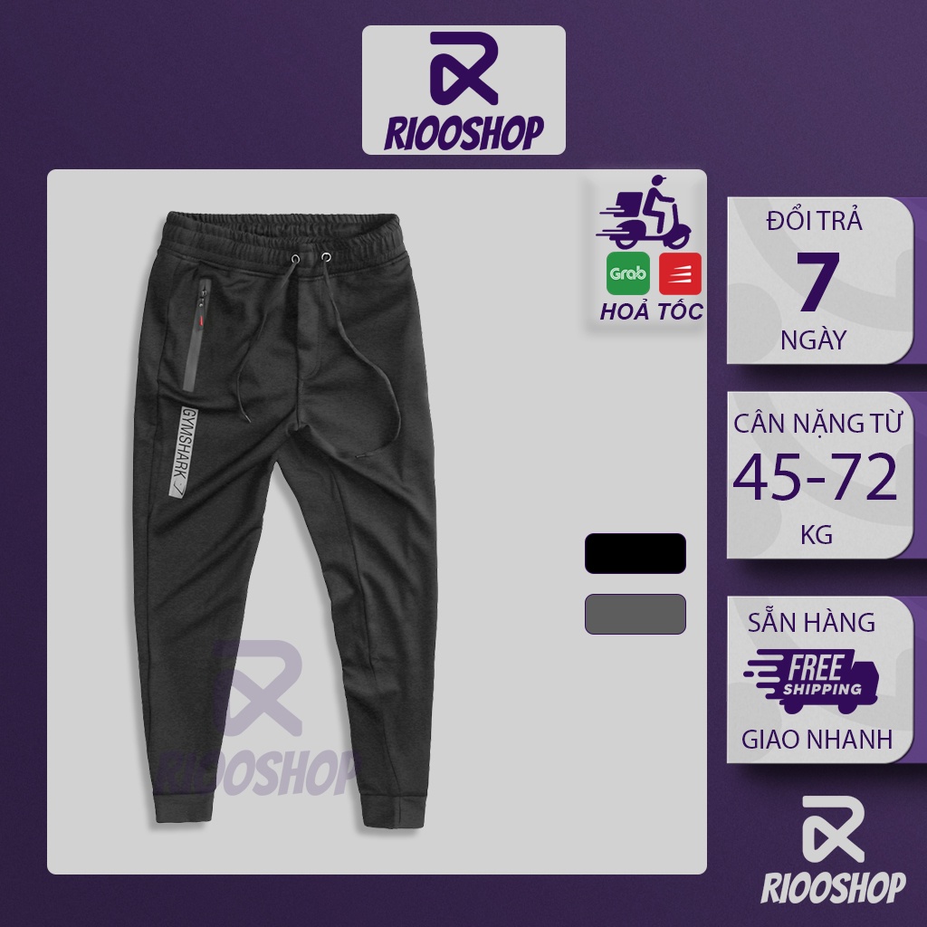 Quần thun nam thể thao dài cao cấp thun lạnh gym RPL009 - quần dài nam Riooshop