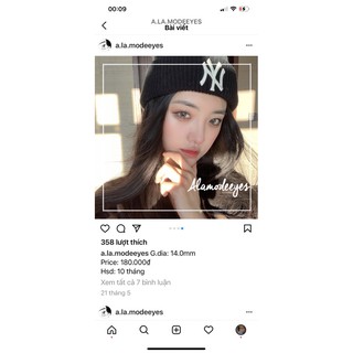 lens nâu rêu 14.0mm