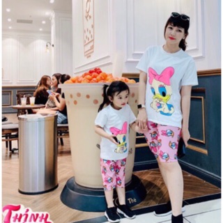 Bộ đôi mẹ và bé xinh xinh vải siêu mát