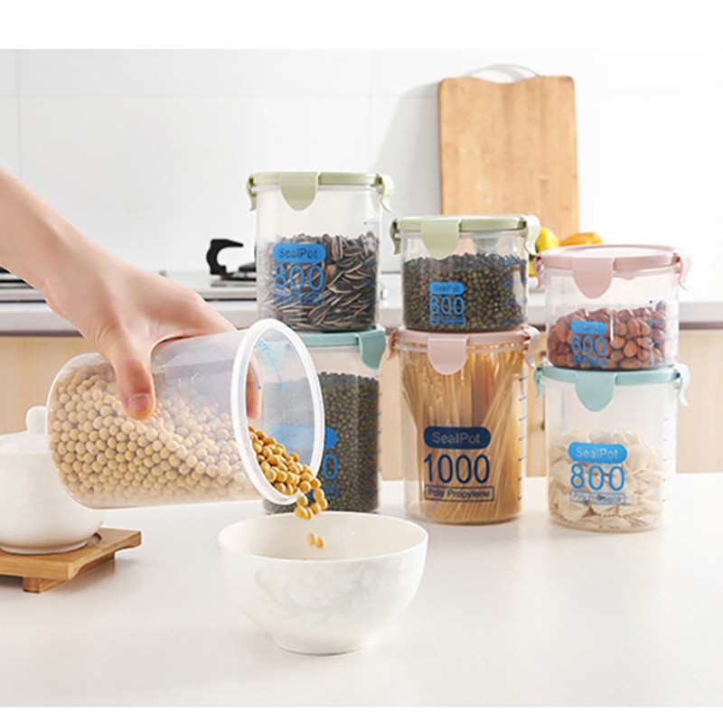 Hộp đựng thực phẩm cao cấp trong suốt an toàn, nắp kín đựng thực phẩm, hoa quả khô, tươi- giadungdep_mh | BigBuy360 - bigbuy360.vn