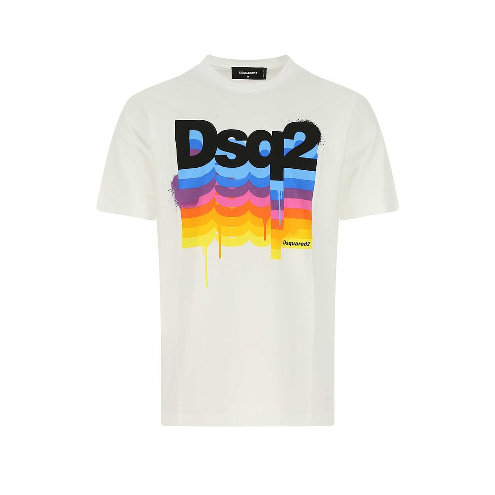 Áo Thun Cotton In Họa Tiết Dsquared2 Thời Trang Xu Hướng Cho Nam