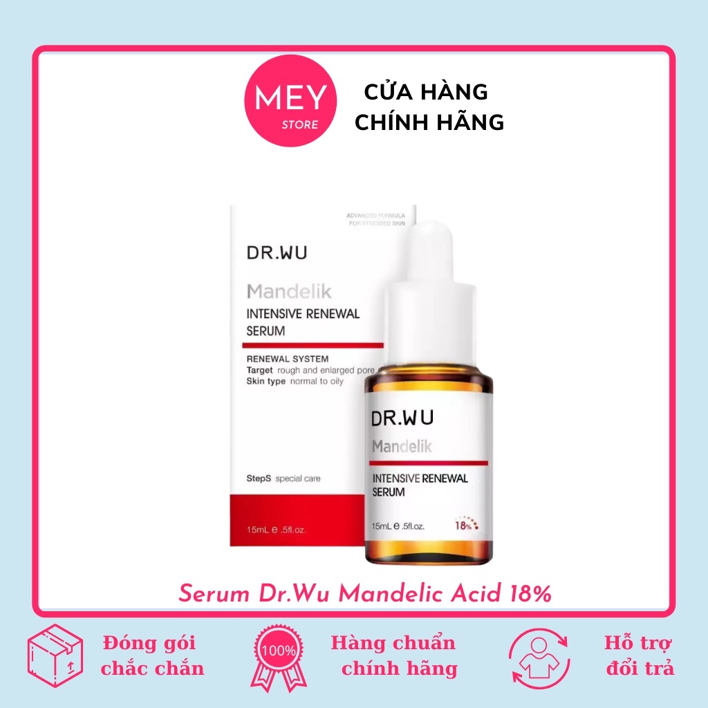 Serum Tinh chất làm sáng và tái tạo Dr.wu Mandelic acid 18% 15ml
