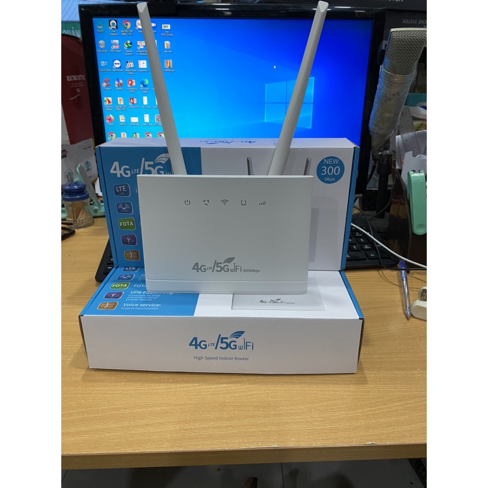 ☢☏Bộ phát wifi 4G Lte CPE R311 pro 3 cổng LAN