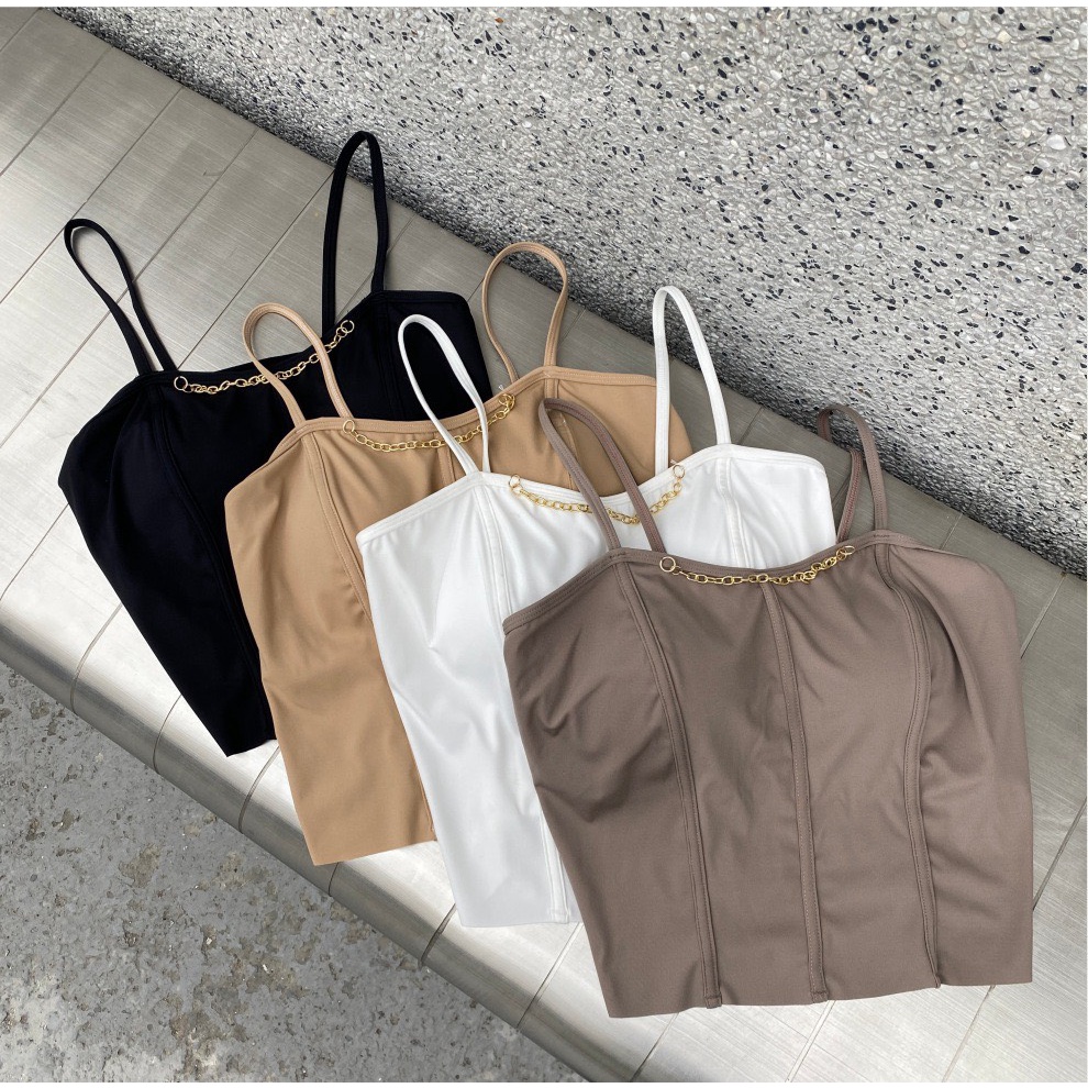 Áo Bra Nữ Dáng Croptop Phối Dây Thời Trang Trước Ngực Siêu Hot A.554