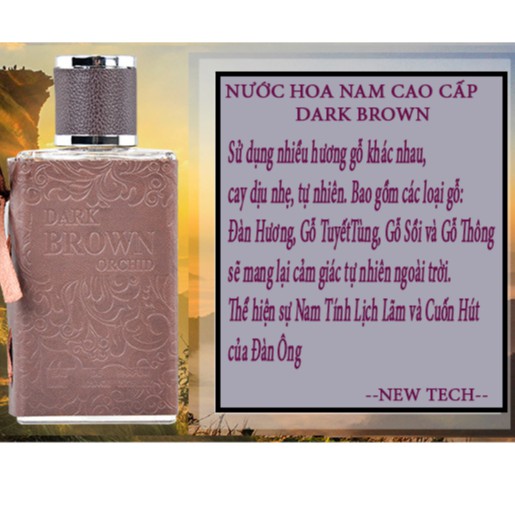 Nước Hoa Nam Thơm Lâu Mini Dark Brown 100ml 💖 Nước Hoa Nam Chính Hãng Thơm Lâu 💖 Nuoc Hoa Nam đẳng cấp 2021 [THƠM LÂU]