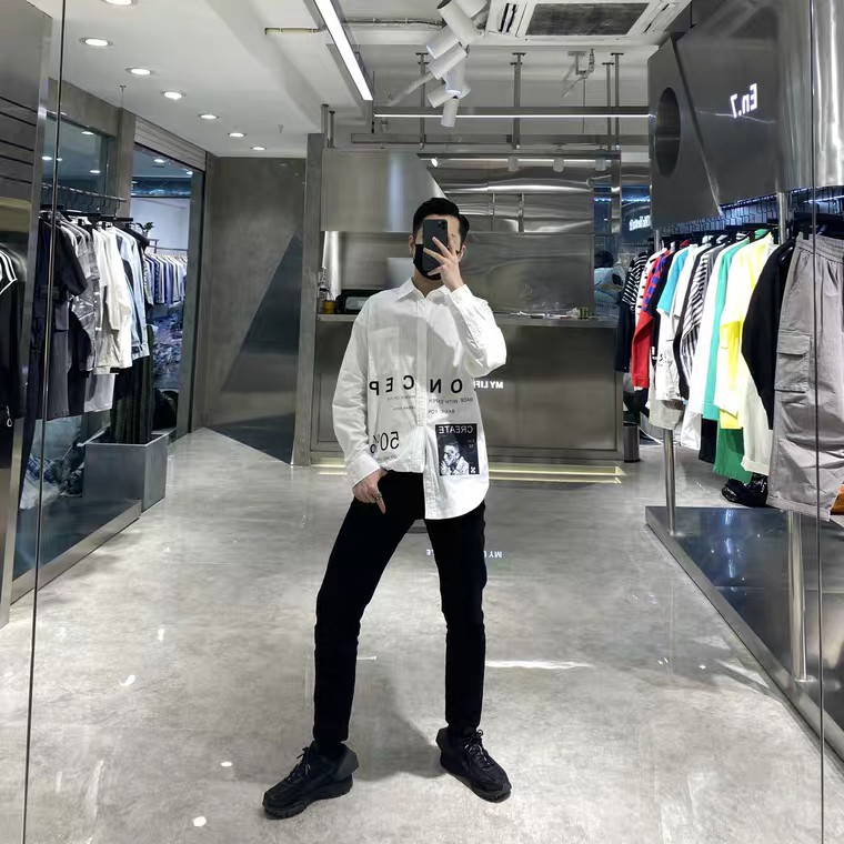 Sơ mi nam form rộng CONCEPT tay dài, vạt bầu | BigBuy360 - bigbuy360.vn