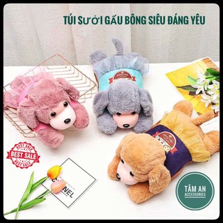 Sỉ lẻ toàn quốc 🔥 Túi sưởi gấu bông siêu đẹp siêu ấm - cắm điện, đi học/đi làm/đi du lịch cực tiện lợi