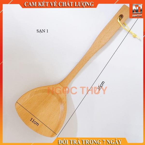 Sạn Gỗ/Xẻng Gỗ Xào Nấu Thức Ăn Nhiều Kích Cỡ