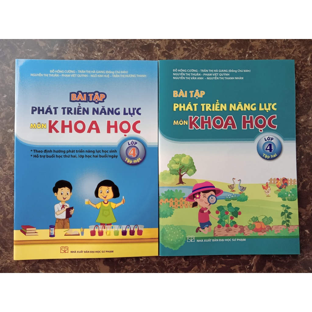 Sách - Combo Bài tập phát triển năng lực học sinh môn Khoa học lớp 4 (Tập 1+Tập 2)