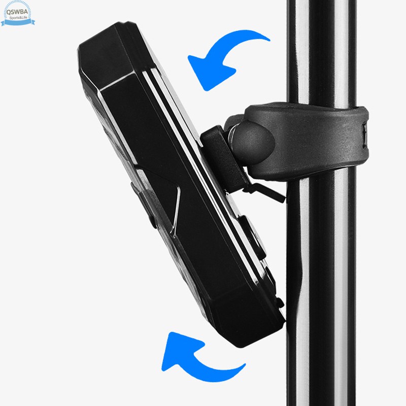 Đèn Led Xi Nhan Cảnh Báo An Toàn Khi Đạp Xe Ban Đêm Có Còi Sạc Cổng Usb Chống Nước
