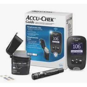 [Chính hãng, SX tại Mỹ] Hệ thống máy đo đường huyết Accu-Chek Guide mmol/L. Kèm Dụng cụ lấy máu FastClix, trụ 6 kim