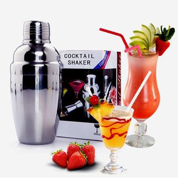 BÌNH LẮC PHA CHẾ ĐA NĂNG INOX CAO CẤP - COCKTAIL SHAKER 550ML