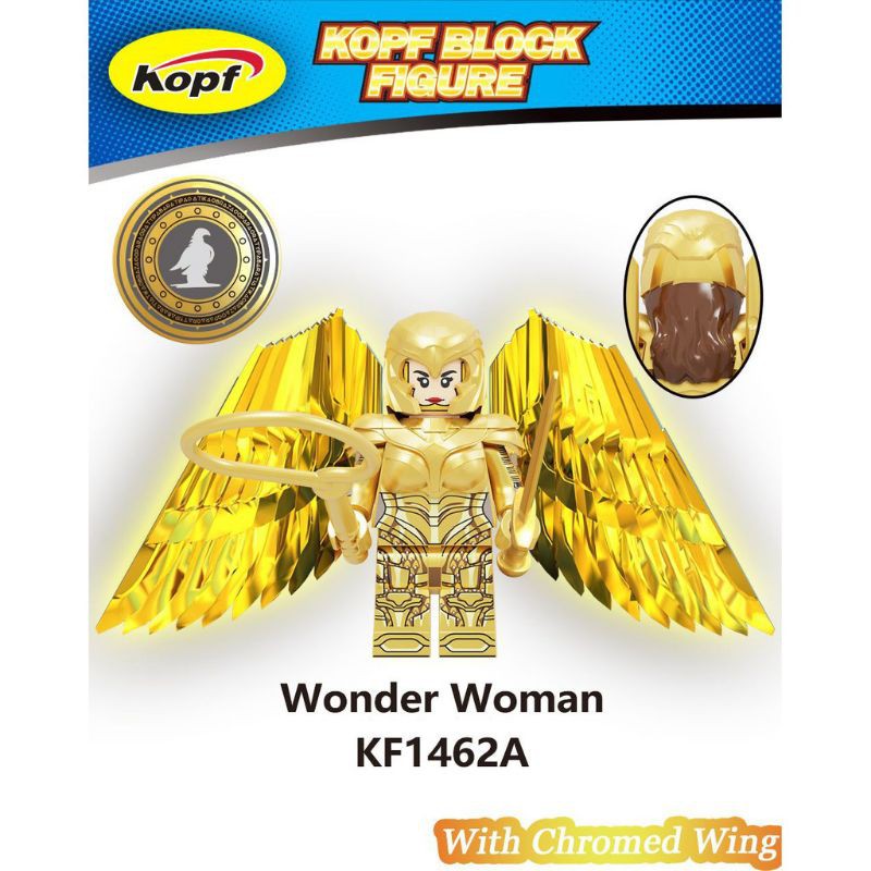 Mô Hình Lego Wonder Woman Gal Gadot Chrome Wings No Dus 1984