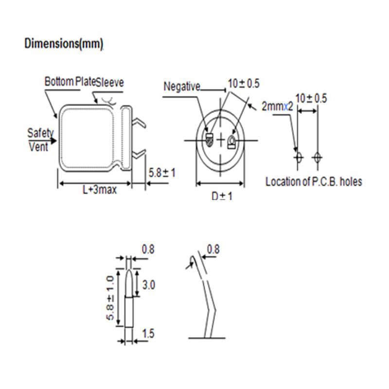 Tụ Điện Nhôm Màu Vàng / Đen 25v 47000uf 35x50mm