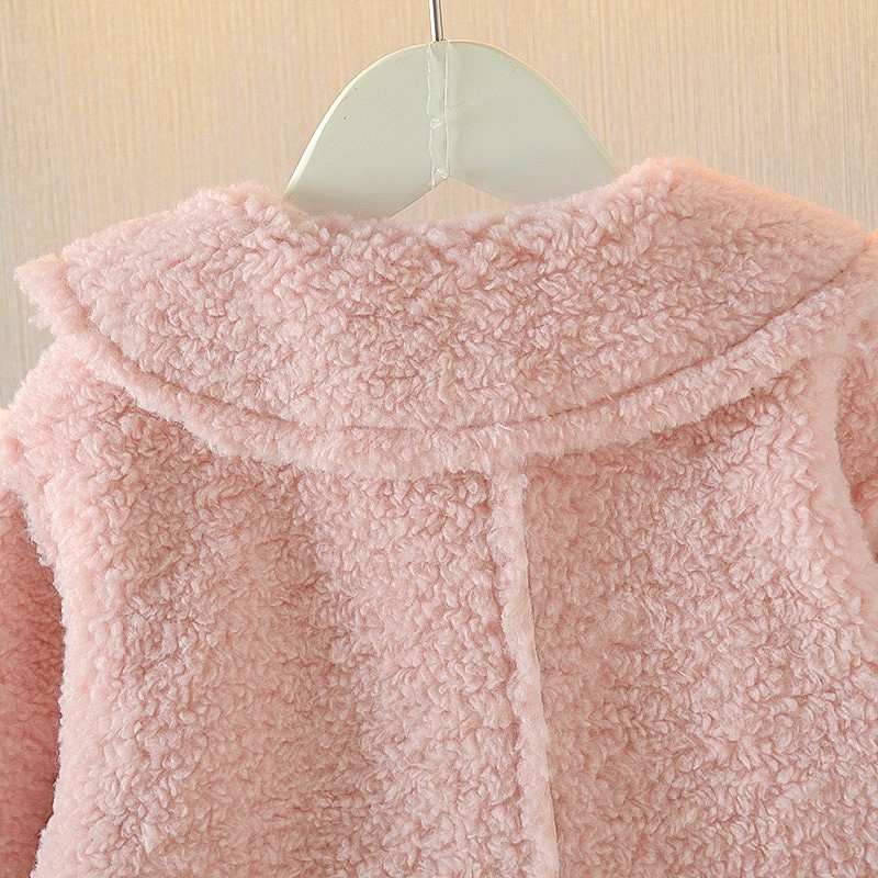 Áo khoác bé gái size 12-22kg cài cúc bông AK06
