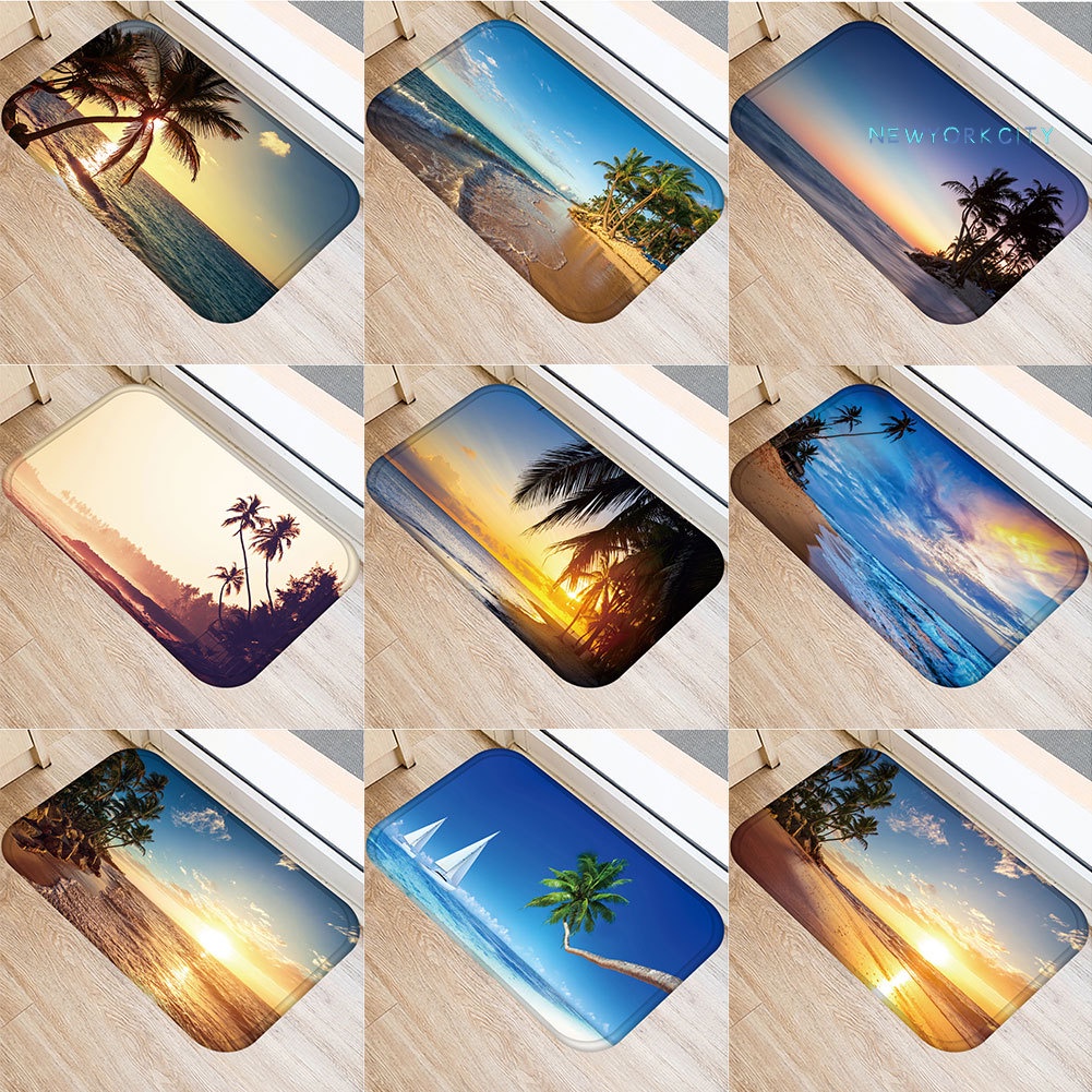 Thảm lót cửa chùi chân Chống Trượt Họa Tiết Bầu Trời Sao