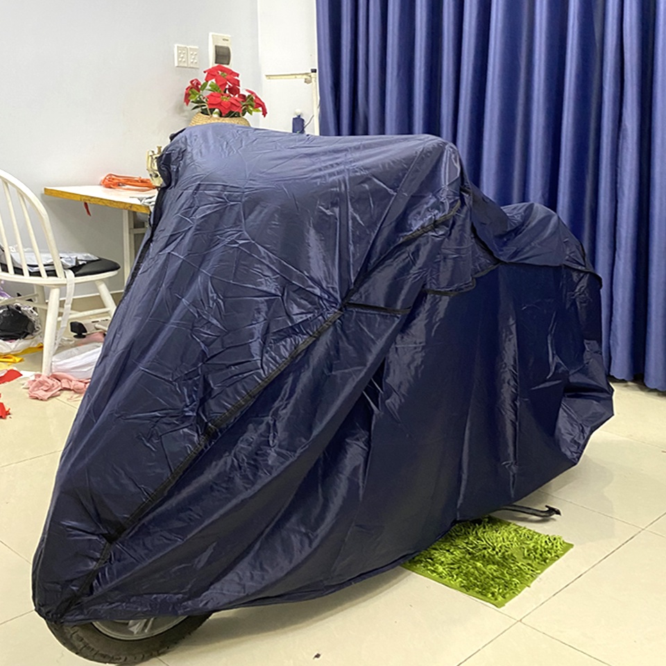 Áo bạt phủ trùm xe máy LOẠI DẦY SH150i, Vision, chống thấm tuyệt đối 2.2x1.2m