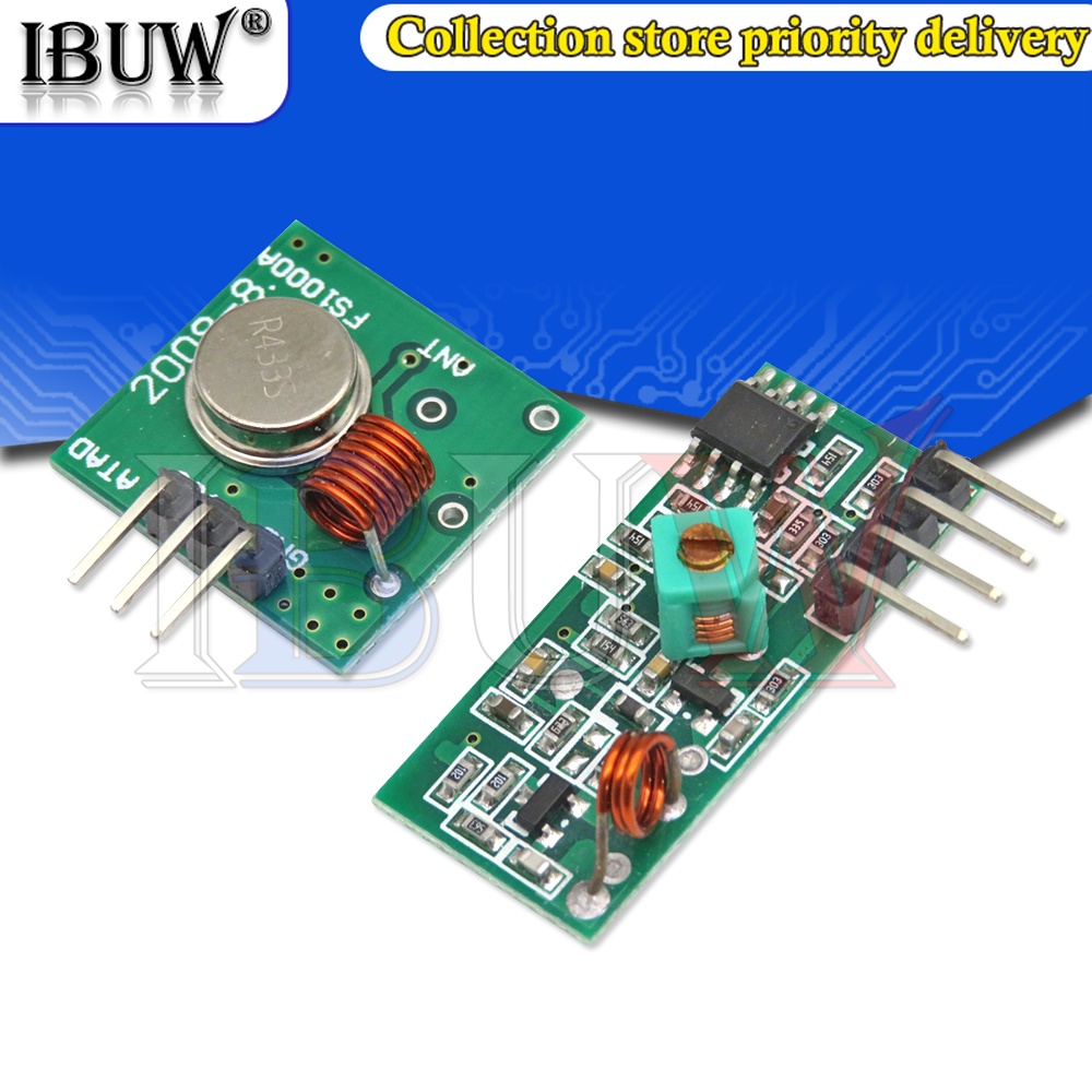 1 Mô Đun Truyền Nhận Tín Hiệu Không Dây 433MHZ RF 5V DC 433MHZ Cho Arduino Raspberry Pi /ARM/MCU WL Diy