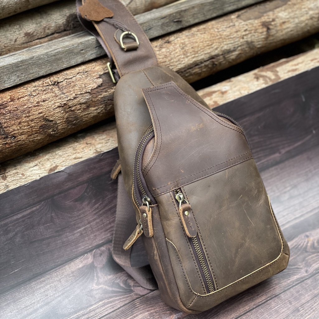 TÚI ĐEO CHÉO DA BÒ SÁP CAO CẤP DB115