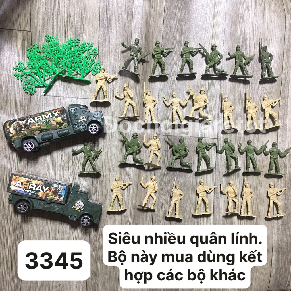 Túi Đồ Chơi Mô Hình Lính Quân Đội Bằng Nhựa Cho Bé Nhiều Chi Tiết Hấp Dẫn