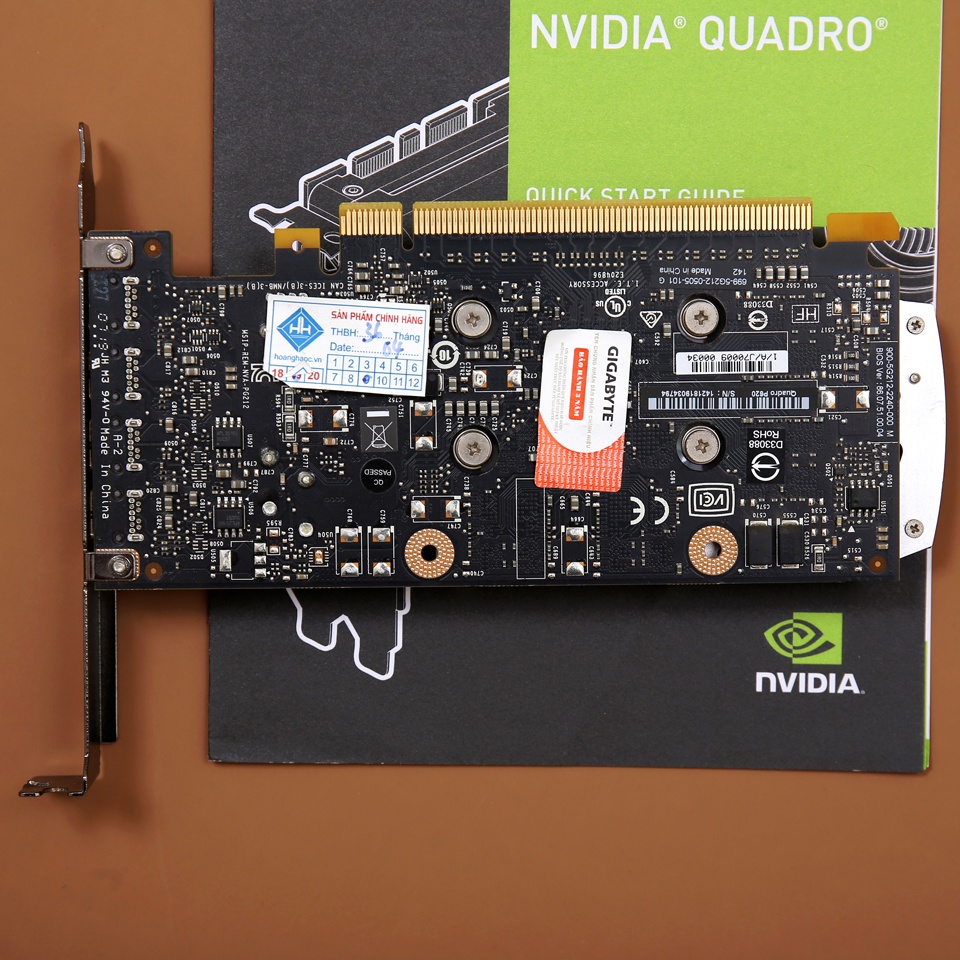 VGA NVIDIA QUADRO P620 2G GDDR5 Gigabyte qua sử dụng như mới còn 1 năm bảo hành