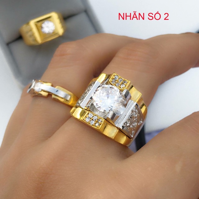 Nhẫn nam mẫu mới hót nhất 2021 mạ cao cấp