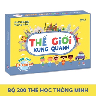 Flashcard cho bé - Bộ 200 thẻ học thông minh Glenn Doman TNBOOKS Thế Giới