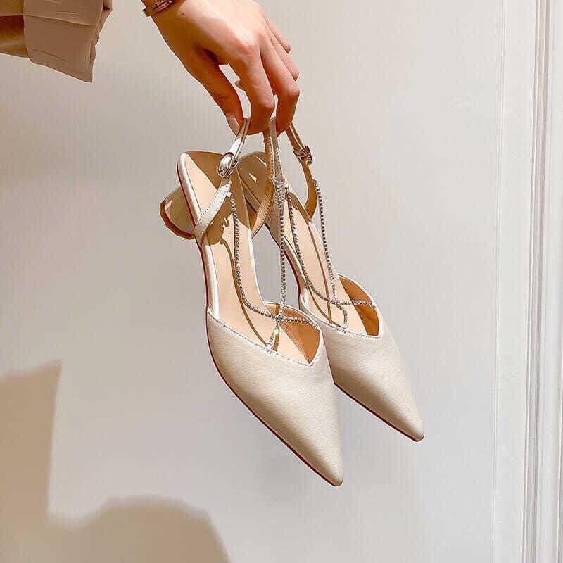 Giày cao 5 phân mũi nhọn siêu sang