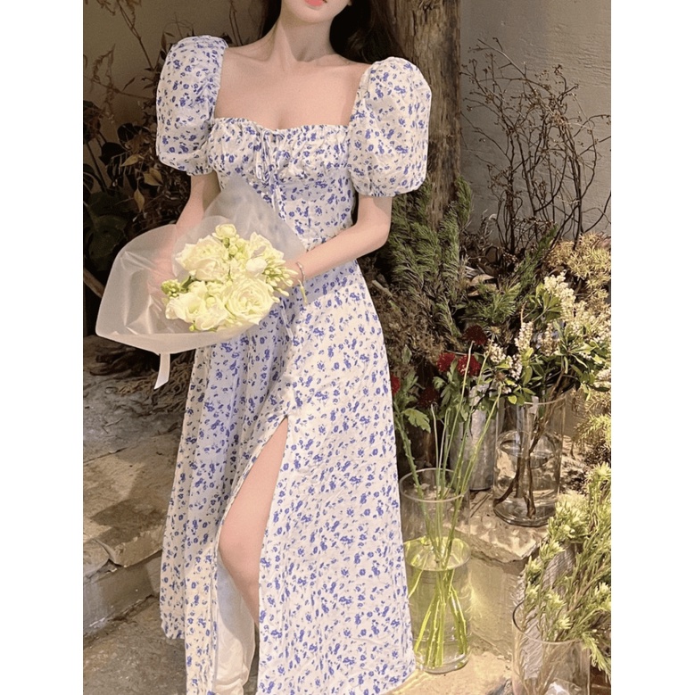 (MẪU MỚI) ĐẦM LỤA NỮ XẺ ĐÙI DÁNG DÀI TIỂU THƯ CÔNG CHÚA HÀNG THIẾT KẾ CỰC XINH PU HHP FASHION