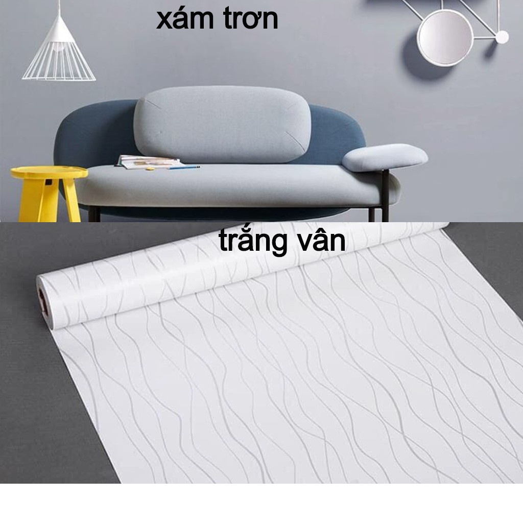 ❤️HÀNG BAO ĐẸP❤️ Giấy dán tường, decal dán tường màu trơn pastel (có sẵn keo, khổ rộng 45 cm dài 10 mét / 1 cuộn)