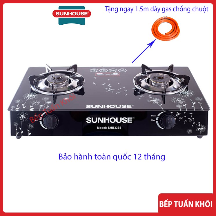 Bếp gas dương kính SUNHOUSE SHB3365