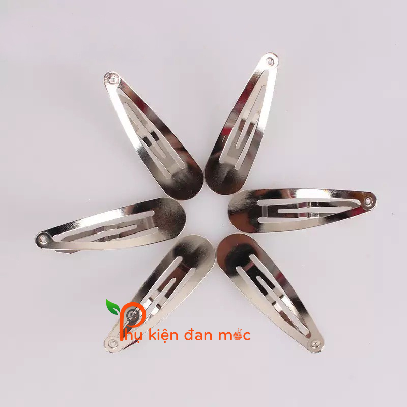 (Set 5 cái) Kẹp Bật Giọt Nước Làm Kẹp Tóc Handmade, Kẹp Tóc Trơn