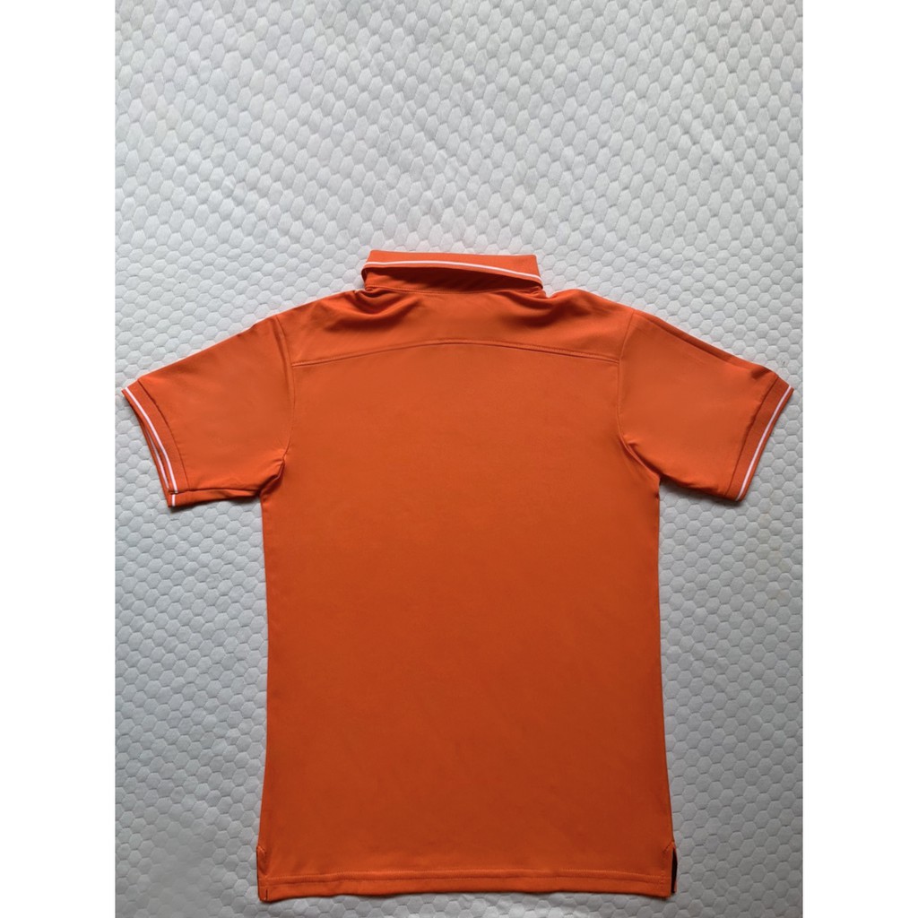 ÁO THUN CÁ SẤU POLY CÓ CỔ MÀU CAM