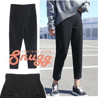 Quần baggy bầu ống củ cải dáng đơn giản cho mẹ bầu