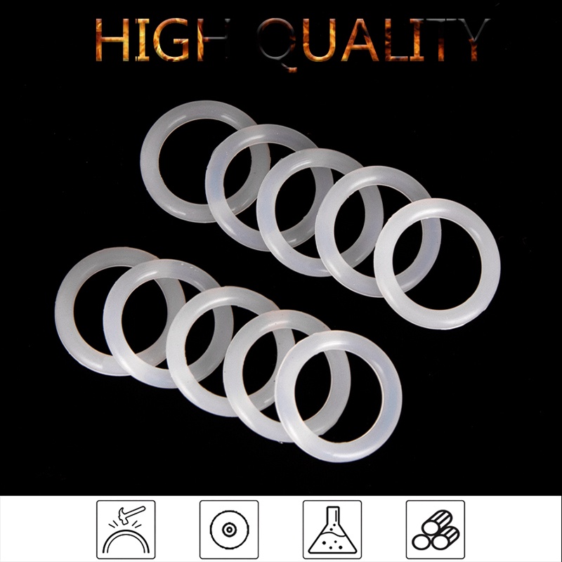Set 50 Vòng Đệm Cao Su silicone Hình Chữ o Kích Thước 10mm-35mm cs 3.1mm