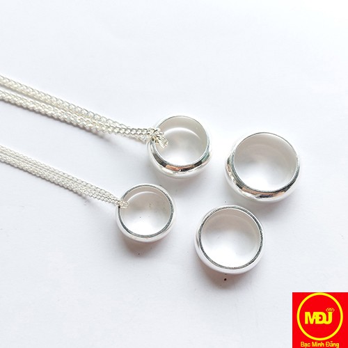 dây chuyền nhẫn tròn trơn bạc MĐJ100 chúa tể của những chiếc nhẫn, đeo nhẫn, cạo gió, đeo dây chuyền