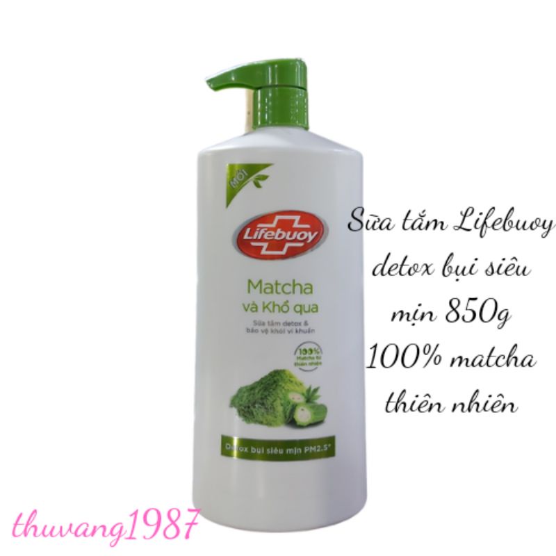 Sữa tắm Lifebouy matcha- khổ qua detox da 850g