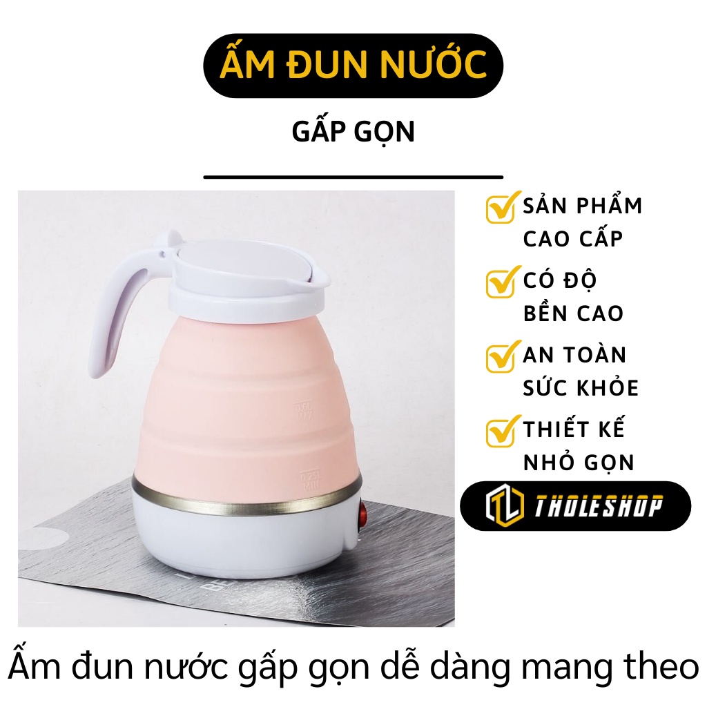 Ấm Đun Nước Mini - Nồi Nấu Nước Siêu Tóc Có Thể Gấp Gọn Tiện Lợi Cho Du Lịch 9779