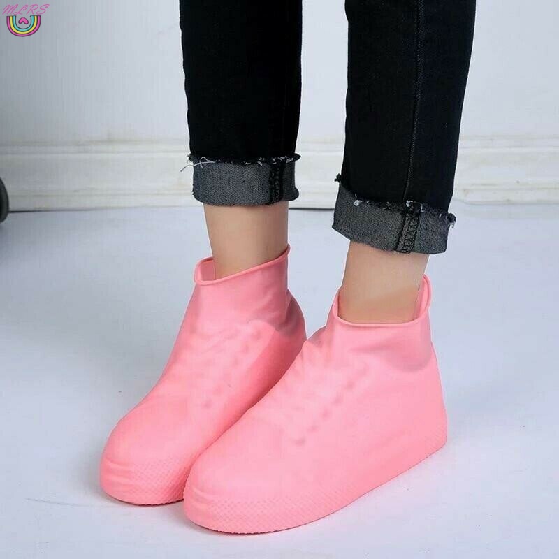 Vỏ Bọc Giày Bằng Silicone Co Giãn Chống Trượt Không Thấm Nước Tái Sử Dụng Size 26-46