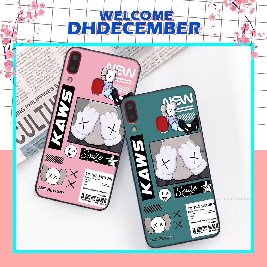 Ốp lưng Samsung Galaxy A20 / A30 / M20 in hình gấu K@ws, gấu nâu, dor@emon RẺ- ĐẸP- BỀN