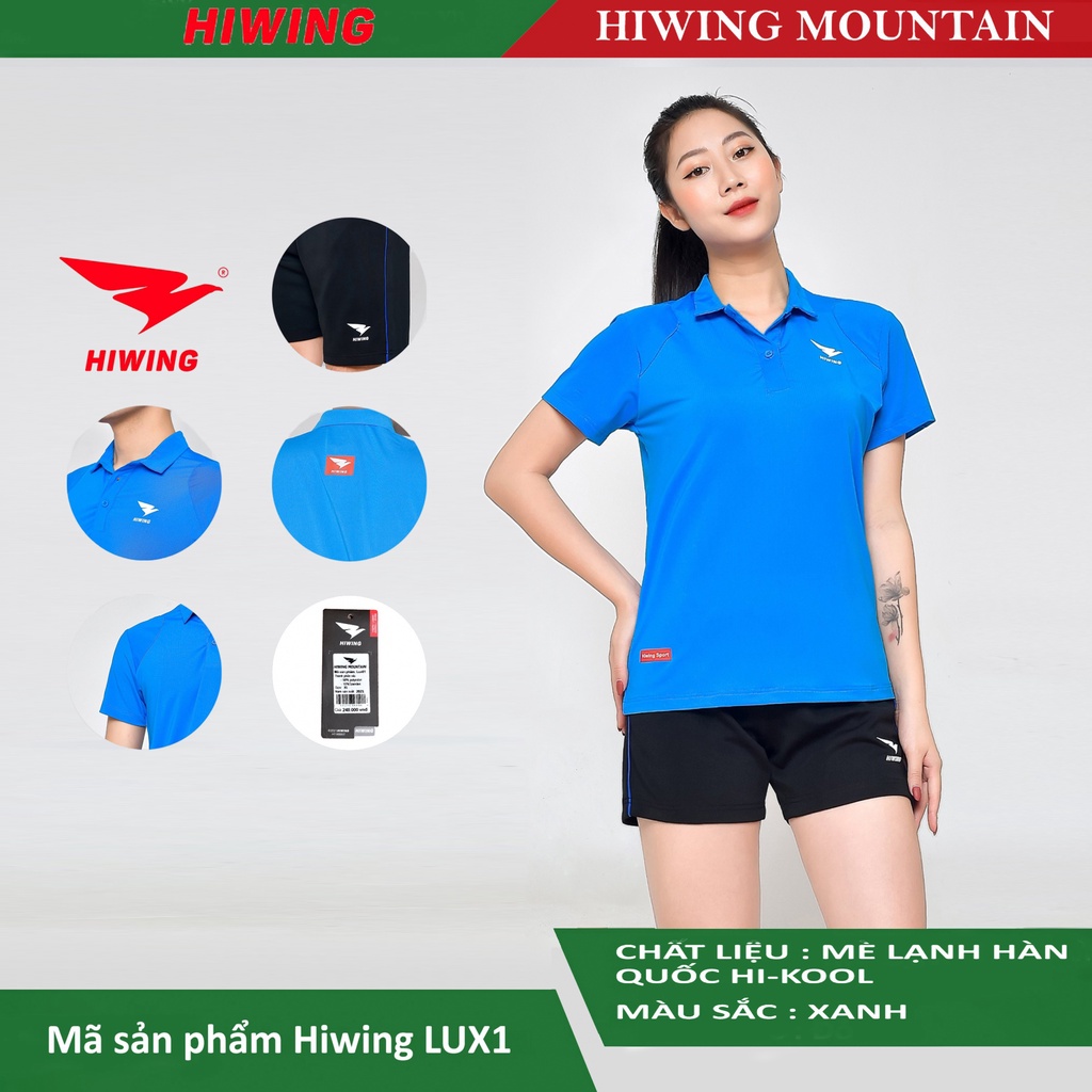 Bộ quần áo cầu lông Hiwing Mountain Lux1 màu Xanh
