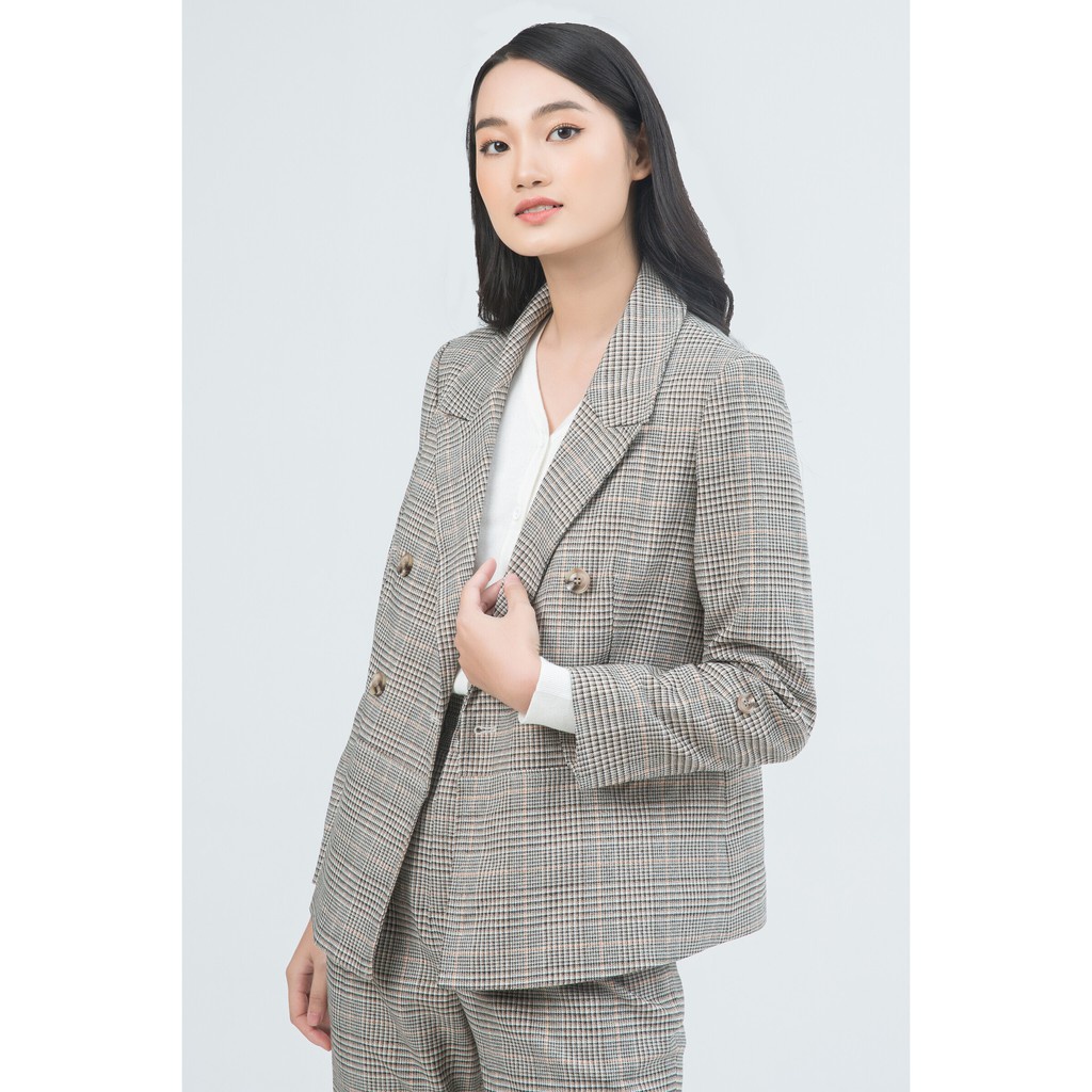 [Mã WABR99 giảm 10% đơn 99K] Áo Vest nữ cổ 2 ve IVY moda MS 67M4666