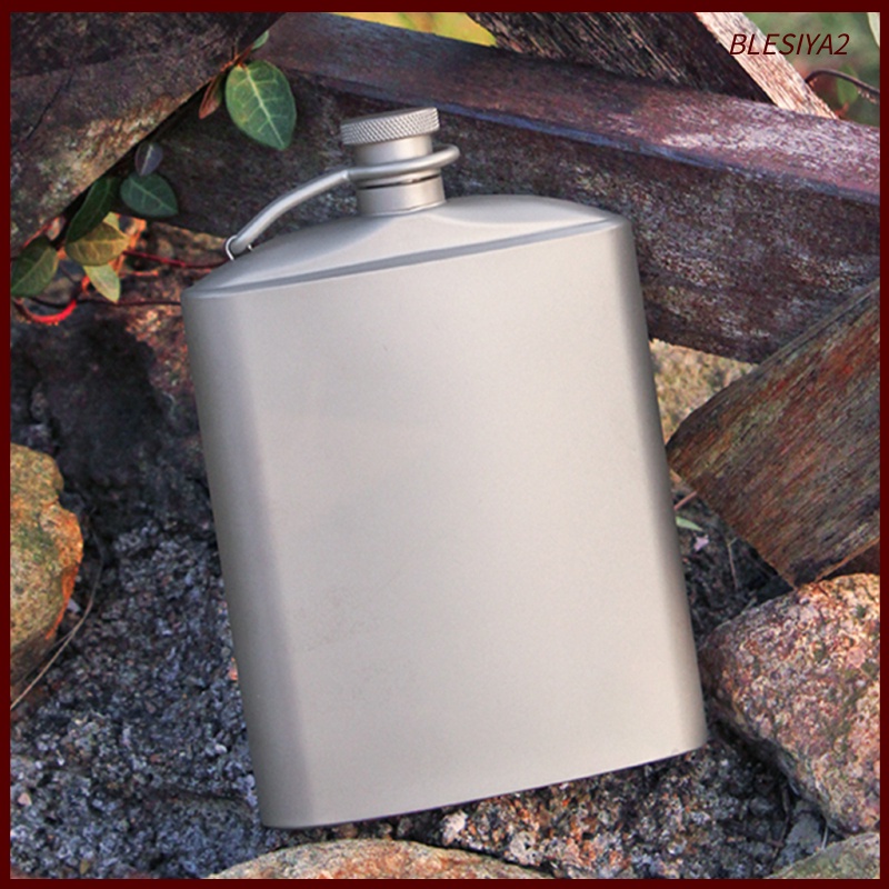 Portable Titanium Hip Flask Liquor Drink Bottle Container Barware 260ml/9 oz