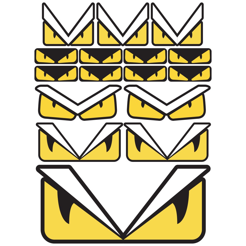 Bộ Tem Logo Dán Xe Máy - Sticker Dán Xe