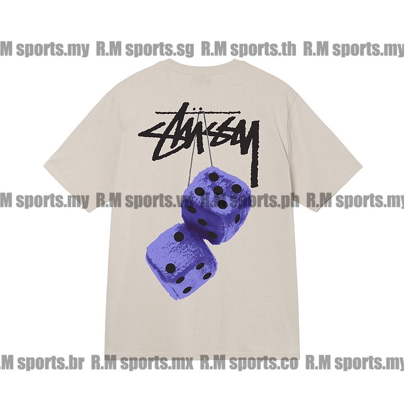 Stussy Áo Thun Ngắn Tay In Hình Xúc Xắc Cá Tính