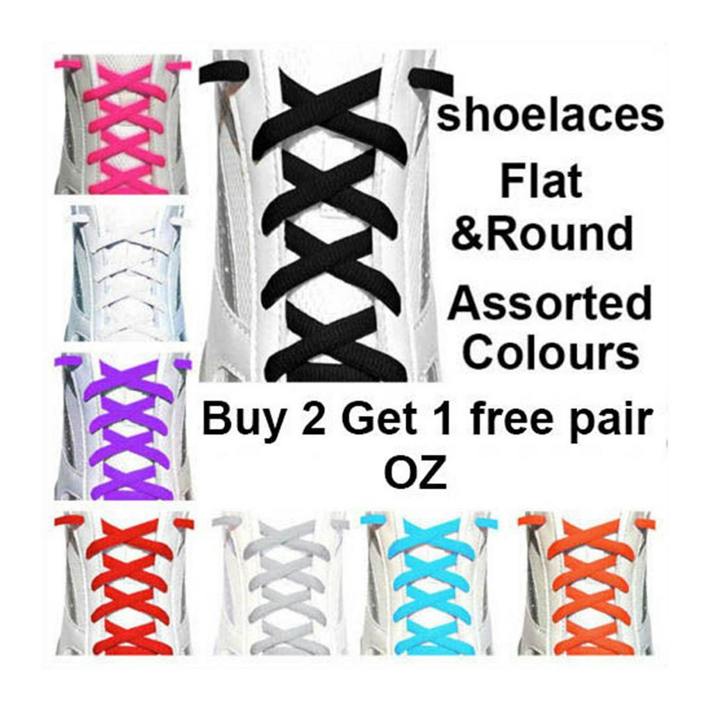 1pcs Flat Polyester Shoelace Color Bootace Sports Shoe Sneaker Shoe Lace